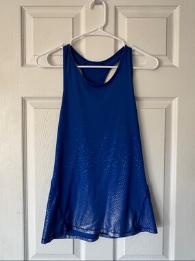Women's Royal Blue All In Motion Racerback Athletic Tank Top Size M